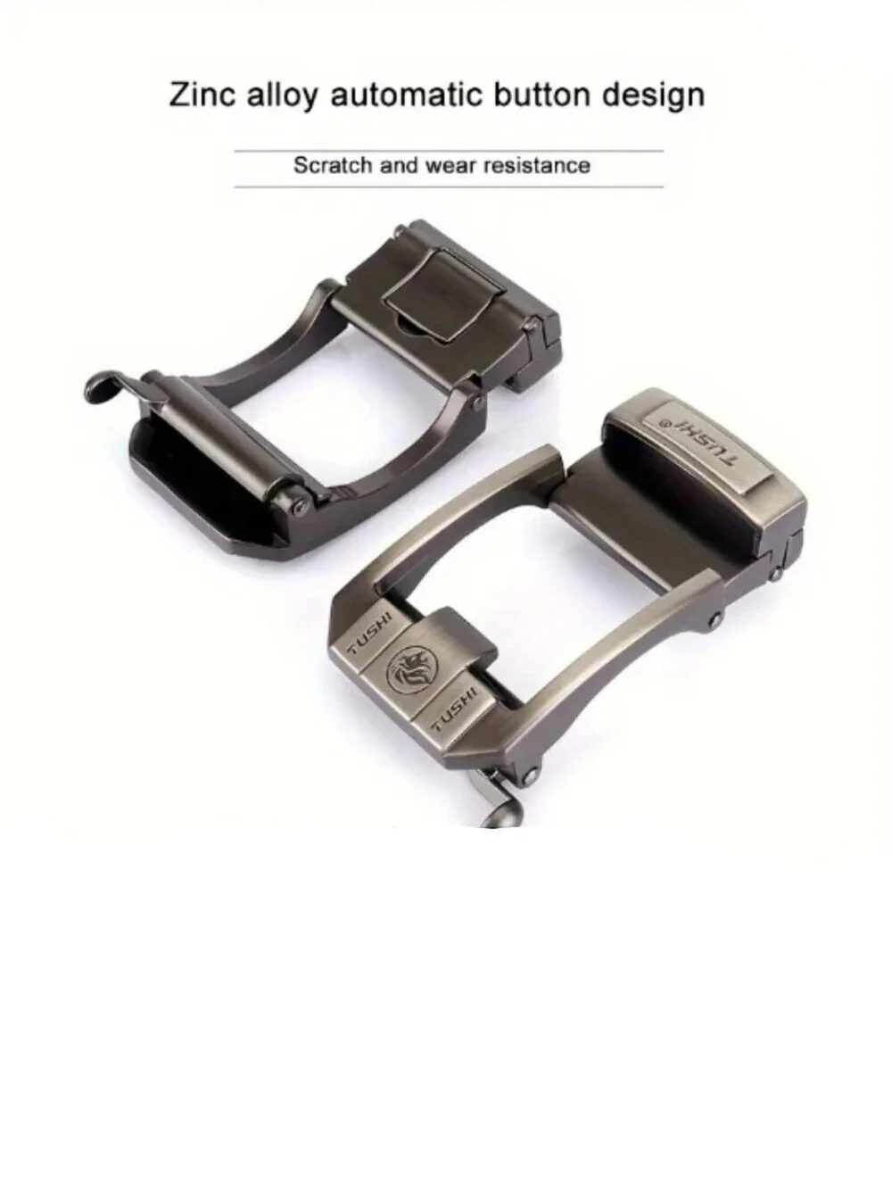 Men's Tactical Belt With Ratcheting Style Metal Buckle Black & Blue